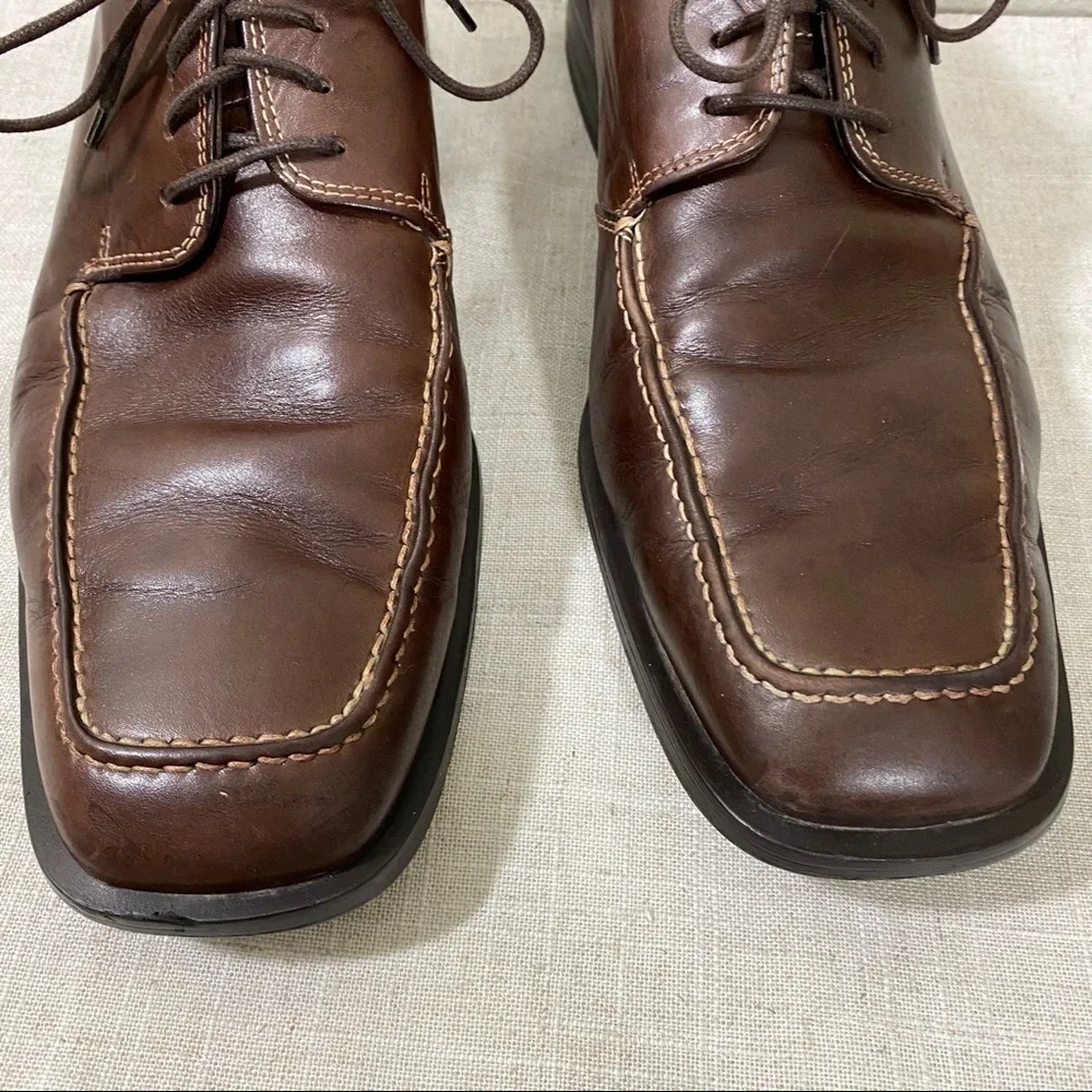 Kenneth Cole Oxfords Shoes Brown Softest Leather Men comfort Shoes size …
